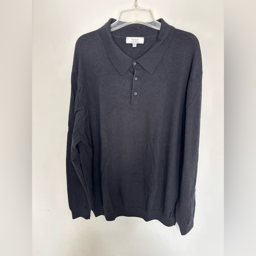 BN4 Turnbury Extra Fine Merino Wool Black Sweater 3XT Old Money Preppy Academia
